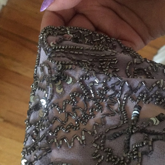 Beaded Purple Tank Top - Picture 4 of 4